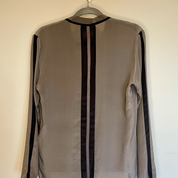 Sandra Angelozzi Tunic Blouse 100% Silk - Picture 3 of 4